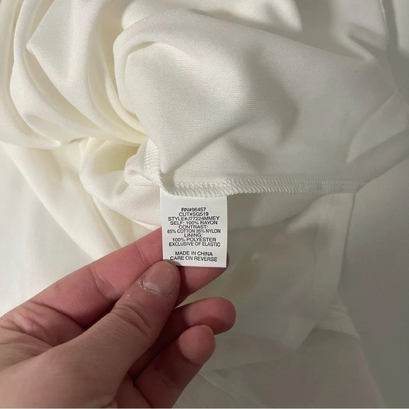 Maurices Eyeshadow NWT White Smock Strappy Hanky Hem Dress Medium Women’s - Picture 12 of 13